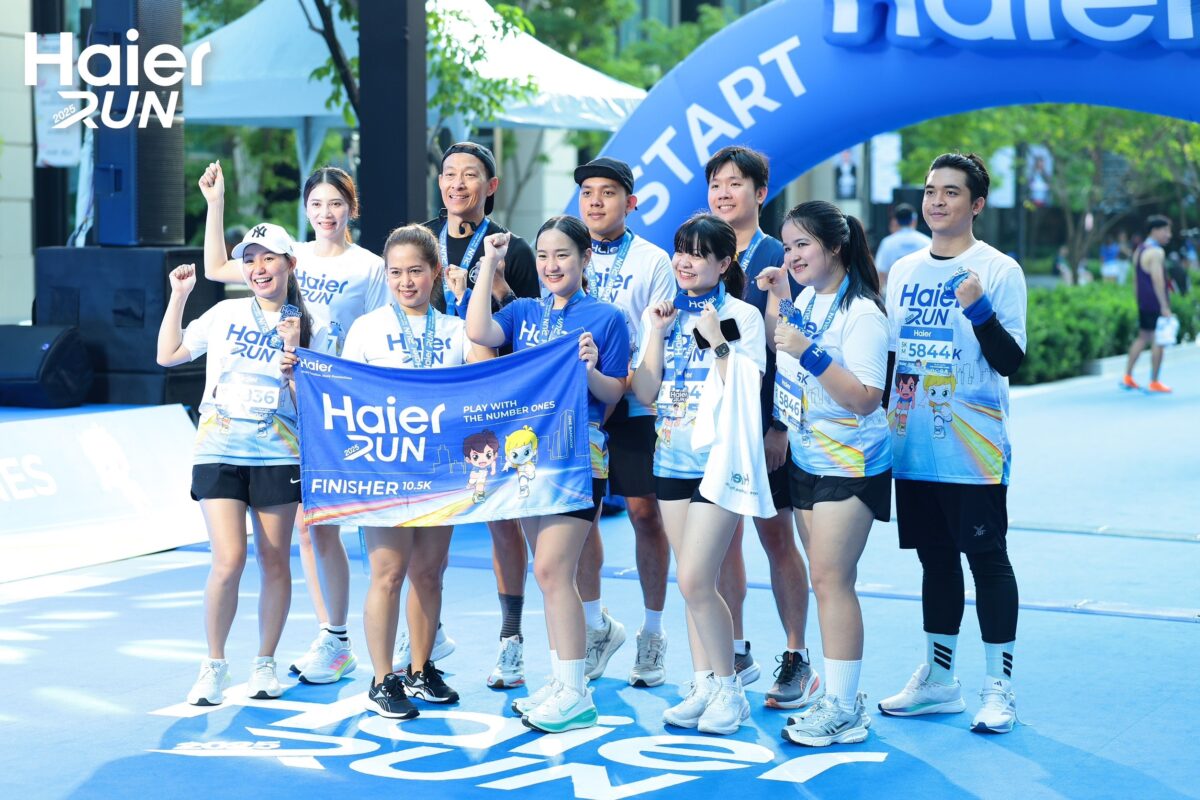 Summit Lenso team at Haier Fun Run 2025 — together for health and teamwork.