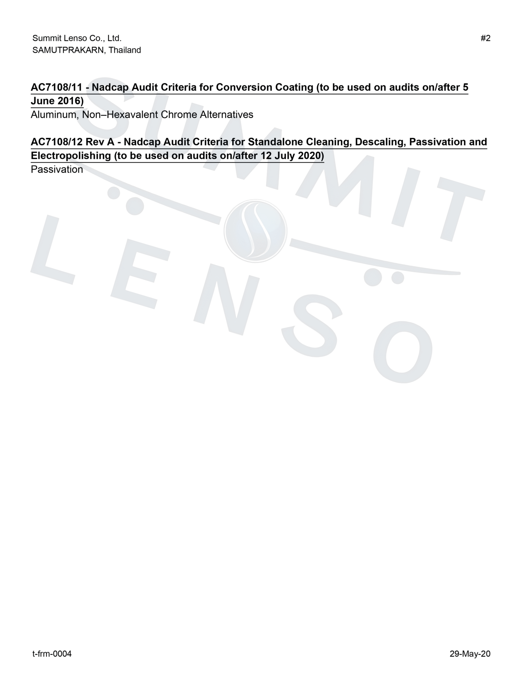 Scope of accreditation Chemical Processing_SUMMITLENSO 2